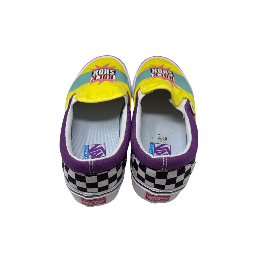 DS 2018 Vans Slip-On Lite ROCK SHOX Retro CUSTOM SAMPLE checkerboard supreme 11 - Picture 4 of 7